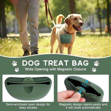 Portable Dog Food Bag Outdoor Walking Travel Feeding Pouch Pet Supplies