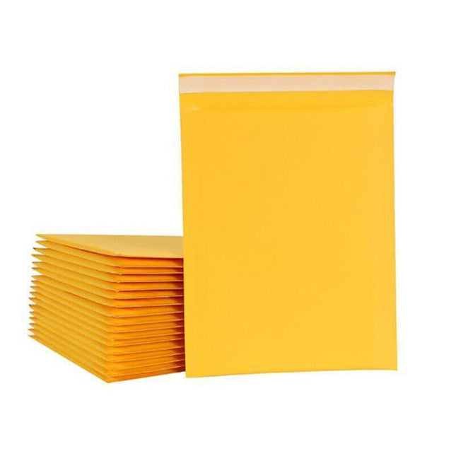 Yellow Bubble Mailer 6 Size Filler Bag Envelopes 50 Pcs In Stock Bubble Bag New - Aimall
