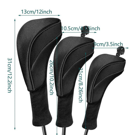 Premium Golf Club Head Cover Wood Club Protector Durable Golf Supplies Cover Cap