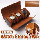 Three Compartment Watch Box Organizer Display Case for Watches Jewelry Storag