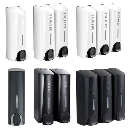 Hotel Wall Mounted Soap Dispenser Bathroom Shampoo Shower Gel Hand Soap Box