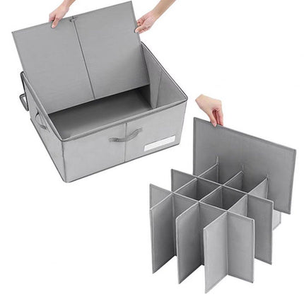 Foldable Shoe Box Household Organizer with Compartments for Storage and Shoes