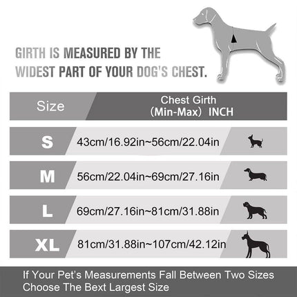 Adjustable No-Pull Dog Harness Vest S-XL Reflective Pet Training Outdoor Handle
