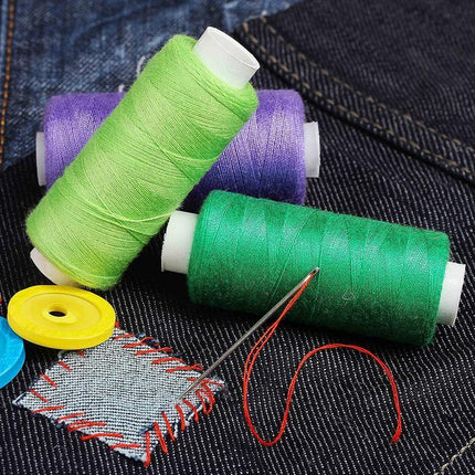 50 Rolls Polyester Colors Sewing Thread Box Kit Set For DIY Sewing Machine Home - Aimall