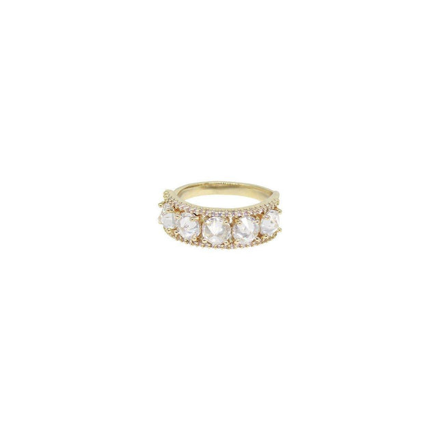 Zircon Ring Super Flash Fashion Jewellery Women Elegant Crystal Adjustable