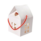 25pcs Small House Cookie Candy Box Portable Paper Gift Packing Box Party Favor