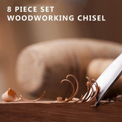 8X Heavy Duty HSS Wood Lathe Chisel Set Turning Wood Tools Carving GougeDurable - Aimall