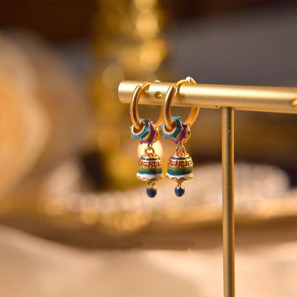 Elegant Chinese Fashion High-end Simple Earrings Modern Trendy Jewelry for Women