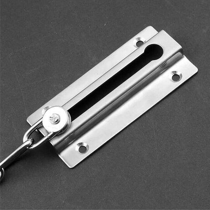 Security Door Chain Home Office Lock Guard Latch Stainless Sliding Fastener - Aimall