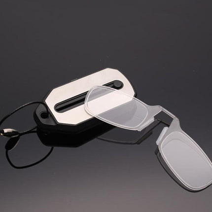 Thin Easy Carry Ultra Nose Clip Optics Presbyopic Ultralight Reading Glasses - Aimall
