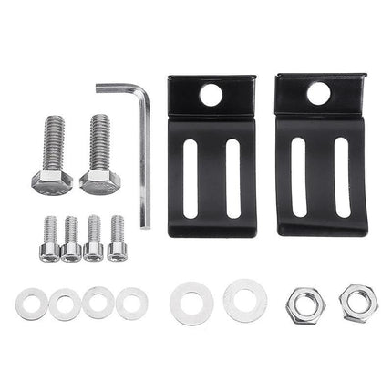 2X Mounting Brackets Rotating Slide Base Mounts AL Alloy For LED Work Light Bar - Aimall