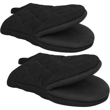 1 Pair Non Slip Oven Mitts Heat Resistant Baking Gloves for Kitchen and Cooking