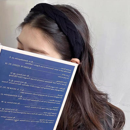 4Colours Women Braided Plait Plaited Elastic Hair Accessories Band Headband - Aimall
