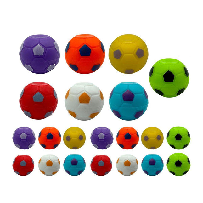21X Mini Fidget Spinners Soccer Ball Toy Rotatable Stress Balls Easter Christmas