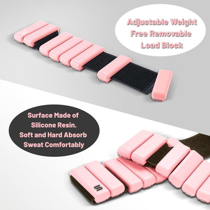 2PCS Adjustable Ankle Weights Wrist Weight Bracelet Fitness Equipment Training