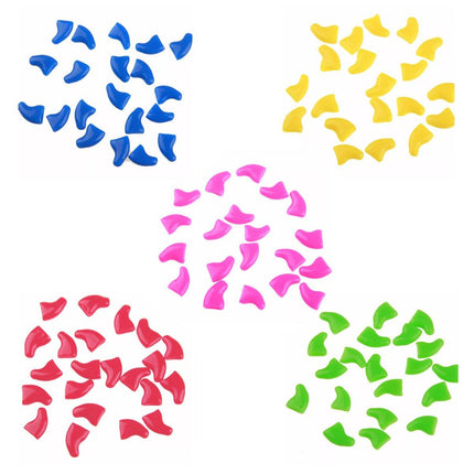 100PCS Anti Scratch Paw Covers for Cats and Kittens Nail Protector Soft Paw