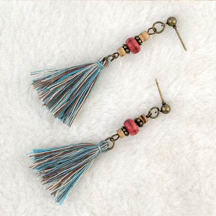 Vintage Tassel Earrings for Women Long Ethnic Style Dangle Fashion Jewellery