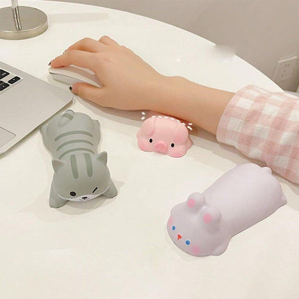 3pcs Cute Cartoon Mouse Pads Wrist Rest Hand Pads Ergonomic Gaming Accessories