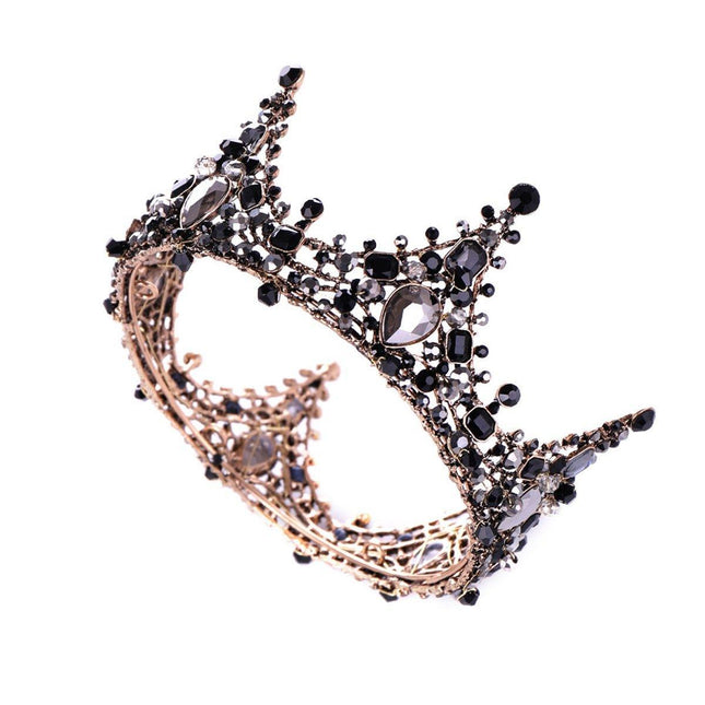 Baroque Princess Full Circle Crown Birthday Wedding Decor Performance Headwear