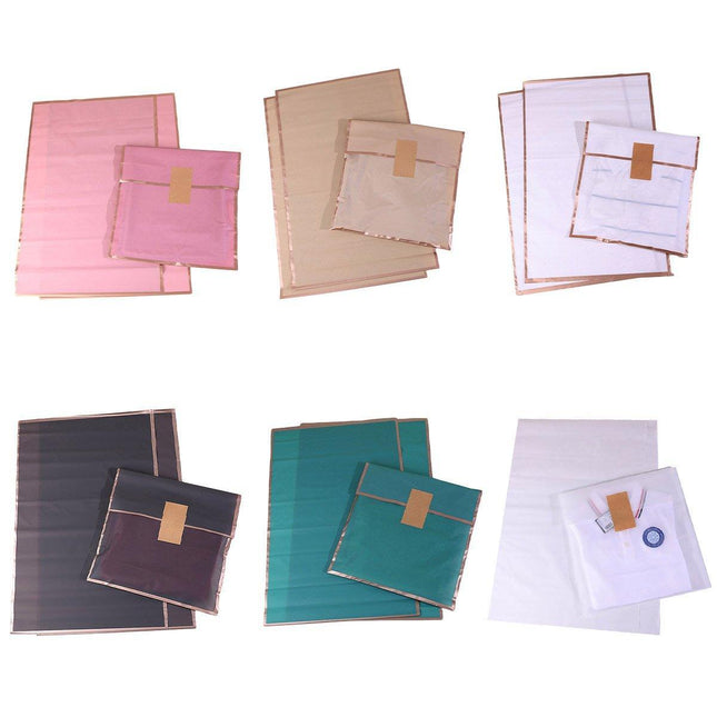50X Self Adhesive Seal Multi-Colour Plastic Bags 28*40cm Tshirt Clothes Gift Bag