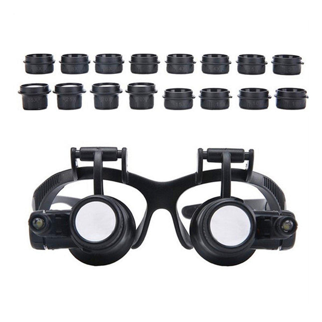 Head Mounted Bifocal Magnifier Jewellery Watch Repair High Magnification Tool