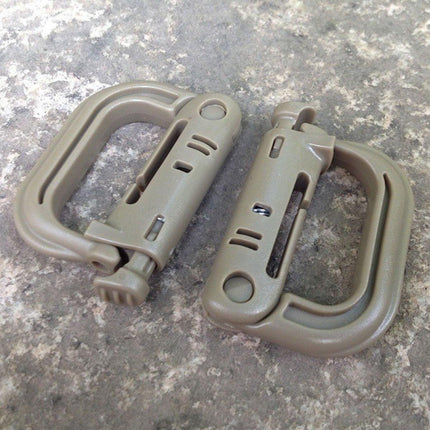 2/5pcs Outdoor D-ring Buckle for Backpack Mountaineering Hiking Camping Clip