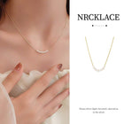 Gold Geometric Pearl Necklace Simple Elegant Temperament Daily Versatile Gift