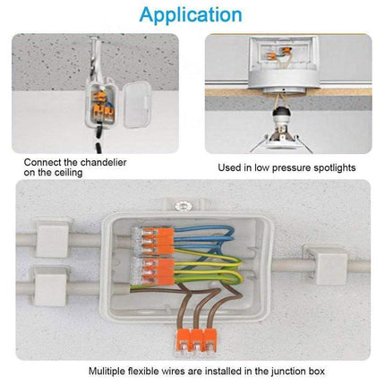 75PCS 221 Electrical Connector Wire Block Clamp Terminal Cable 2/3/5Way HOT - Aimall