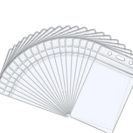 20PCS Badge PVC Swipe Work Opal Card Holder Security ID Tag Hang Lanyard Strap - Aimall