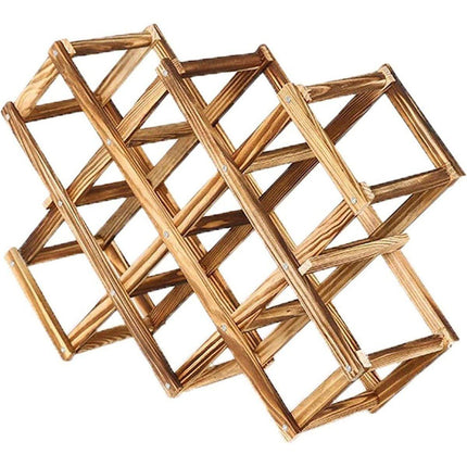 Wooden Wine Rack Storage Shelf Wine Display Stand Bottle Holder for Kitchen Bar
