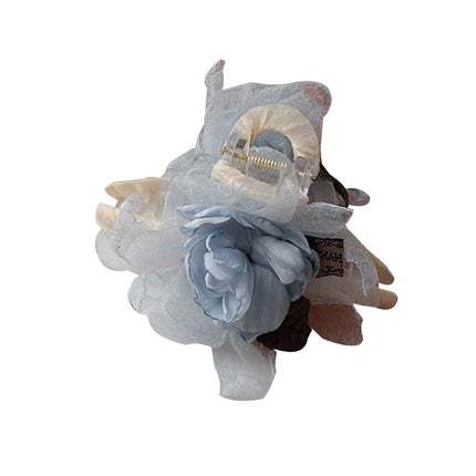 Flower Tulle Hair Clips Large Hair Pins Hairgrips Claw Clips for Hair Women - Aimall