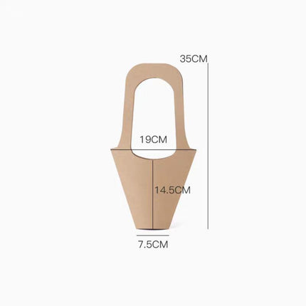 40pcs Kraft Paper Bouquet Bags Handheld Gift Valentine's Day Flower Packaging