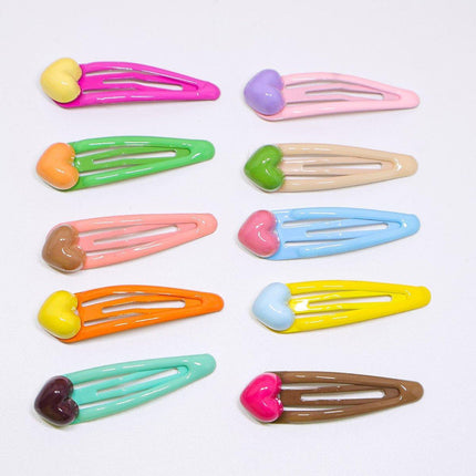 Colourful Hair Clips for Girls Sweet Cute All Matching Side Bangs Accessories