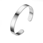 8MM Cuff Bracelet Stainless Steel Twisted Open Bangle Bracelet Men Women Jewlery - Aimall