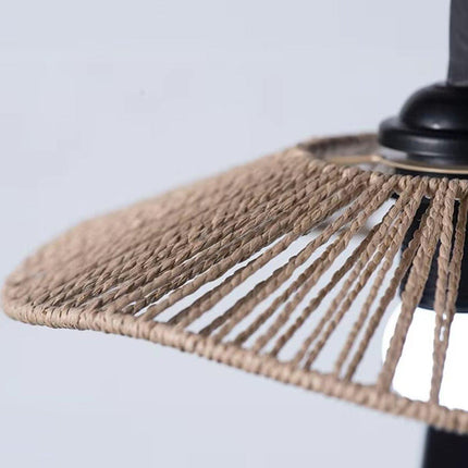 Woven Paper Rope Lamp Shade Rustic Ceiling Light Shade for Living Room Decor