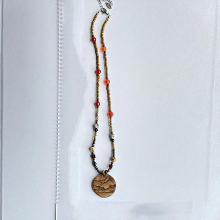 Bead Hoisting Clavicle Chain Fashion Necklace Mori Style Sweater Jewelry