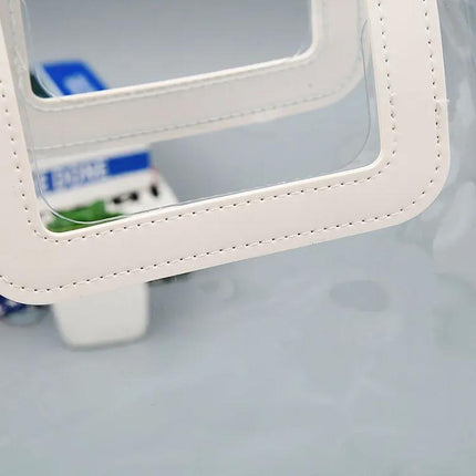 10 x Clear PVC Transparent Handbags for Shopping & Weddings - Aimall