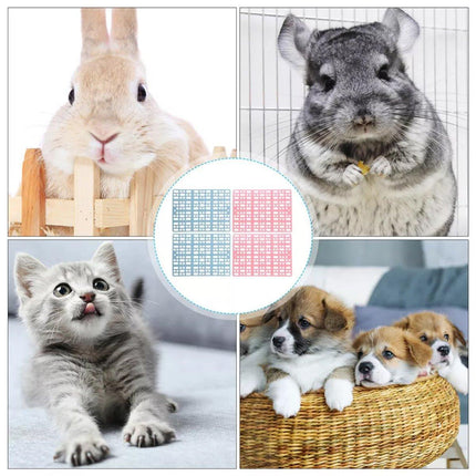 2pcs Rabbit Foot Mat Large Plastic Cage Mat for Guinea Pig Pet Cage Accessories