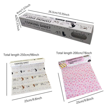 Non-Stick Parchment Baking Paper Roll for Air Fryer BBQ and Sandwich Wrapping