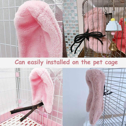 Cozy Bird Blanket Shawl Parrot Snuggle Cabin Plush Hanging Cotton Nest Bedding