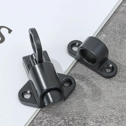 5PCS Aluminum Alloy Spring Bolt Self-Closing Sliding Door Window Lock Buckle Set
