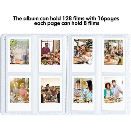 128 Pockets Album Case Storage For Polaroid Photo FujiFilm Camera Film - Aimall