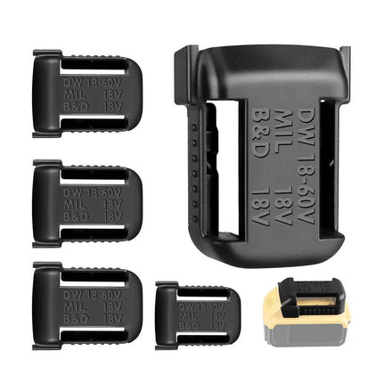 5pcs Battery Protective Cover with Belt Clip Plastic Wrap for Secure Storage
