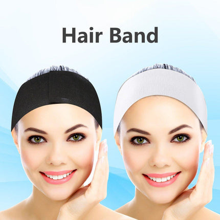 50pcs Disposable Velcro Hair Ties Elastic Nonwoven Hair Ties for Beauty Salon
