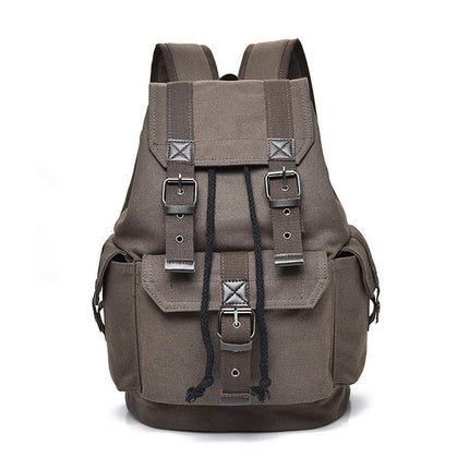 Unisex Retro Rucksack Large Capacity Travel Bag Leisure Backpack Schoolbag