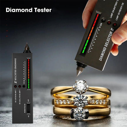 V2 Diamond Tester Gems Gemstone Tool Tool NEW Selector LED Audio Jewelry Test - Aimall