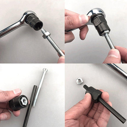 11PCS Locking Wheel Nut Remover Grip N Twist Sockets Damaged Rounded Bolts Tool - Aimall