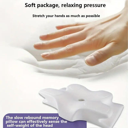 Memory Foam Butterfly Neck Pillow for Enhanced Comfort and Sleep Positioning