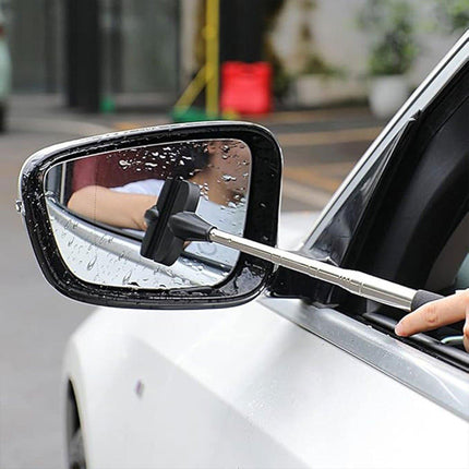 2pcs Retractable Windshield Wiper Set Rear View Mirror Cleaner Car Wiper Blade