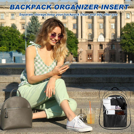 Backpack Liner Organizer Anti-theft Insert Bag For Handbag Travel Cosmetic Bags